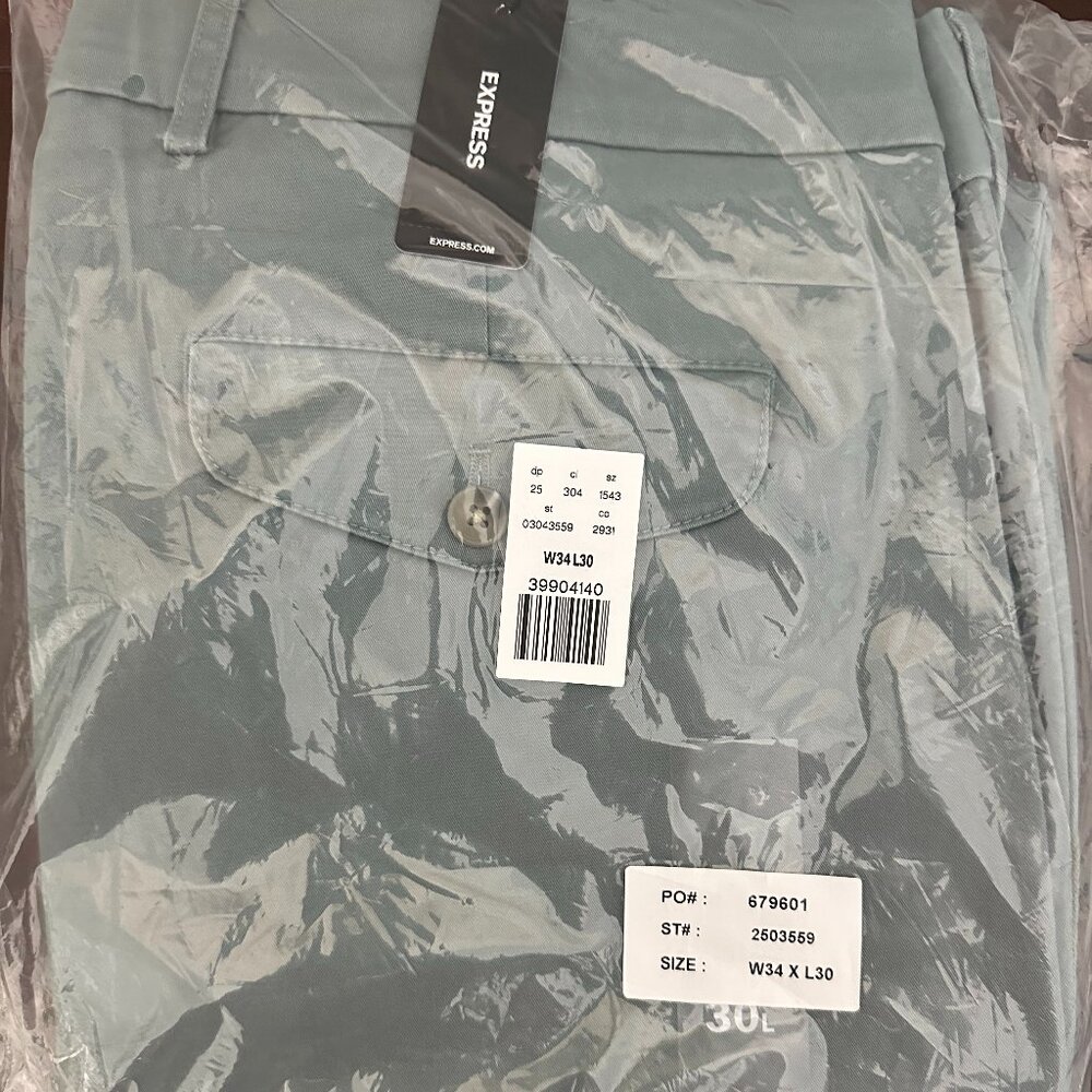 Express Trousers - Grey/Blue Chino Pants